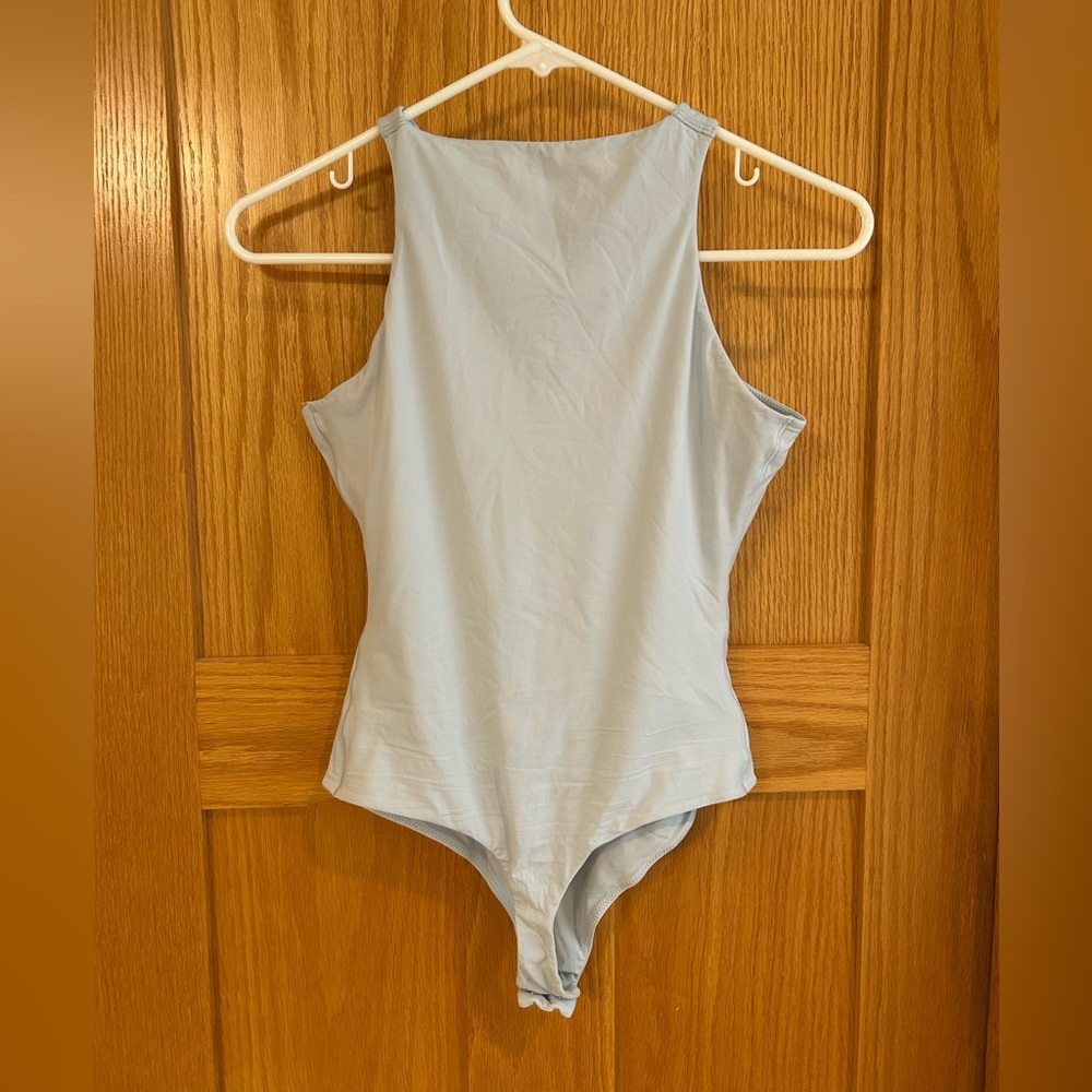 Skims Blue Opal Fits Everybody High Neck Body Suit M - Picture 3 of 7